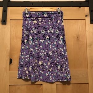 Purple floral Lularoe Azure Skirt